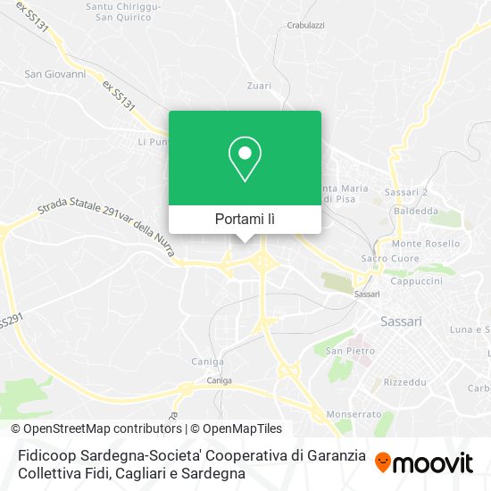 Mappa Fidicoop Sardegna-Societa' Cooperativa di Garanzia Collettiva Fidi