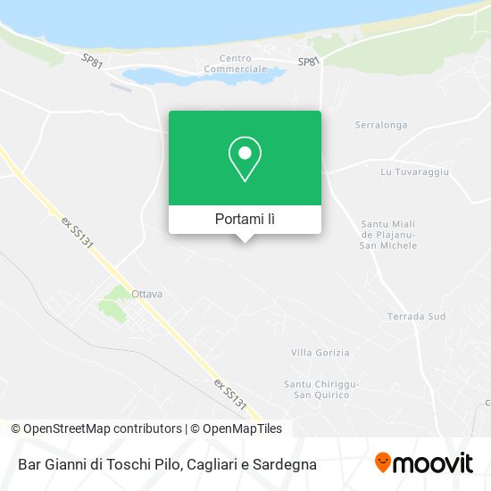Mappa Bar Gianni di Toschi Pilo