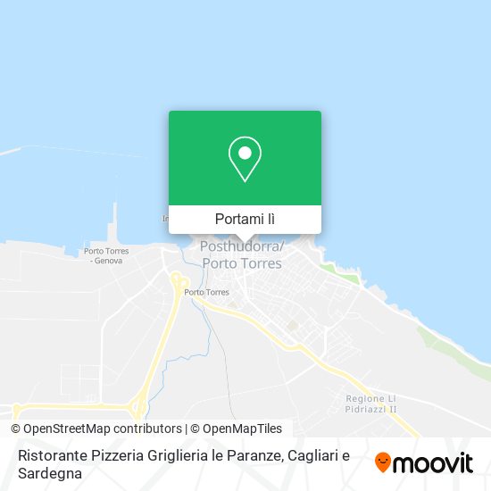 Mappa Ristorante Pizzeria Griglieria le Paranze