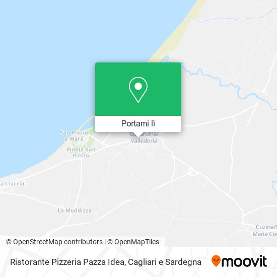 Mappa Ristorante Pizzeria Pazza Idea