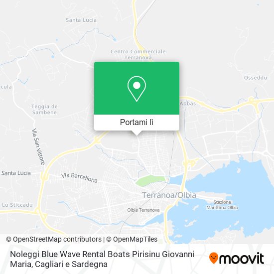 Mappa Noleggi Blue Wave Rental Boats Pirisinu Giovanni Maria