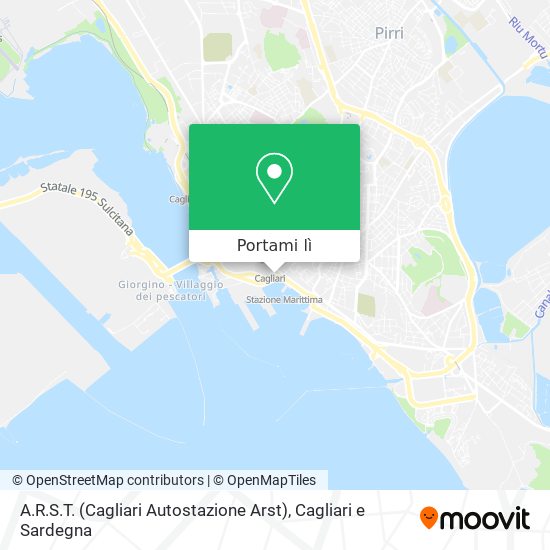 Mappa A.R.S.T. (Cagliari Autostazione Arst)