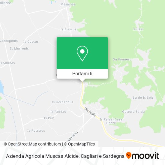 Mappa Azienda Agricola Muscas Alcide