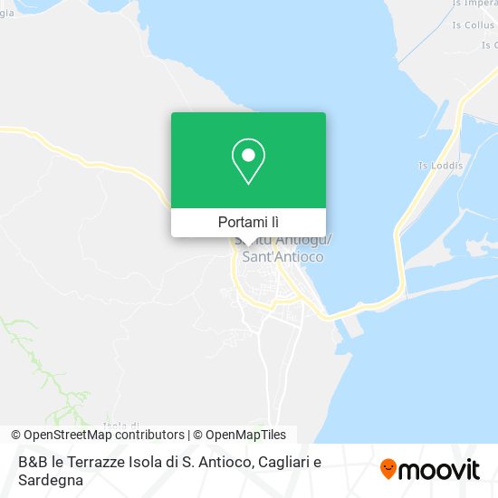 Mappa B&B le Terrazze Isola di S. Antioco