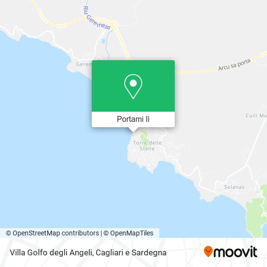 Mappa Villa Golfo degli Angeli
