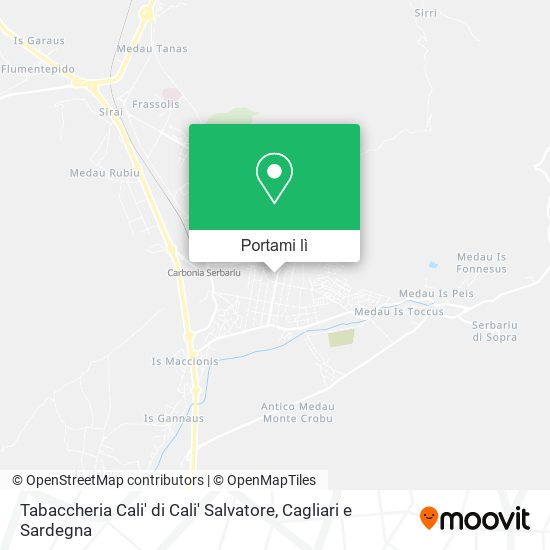 Mappa Tabaccheria Cali' di Cali' Salvatore