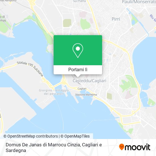 Mappa Domus De Janas di Marrocu Cinzia