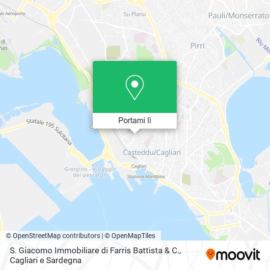 Mappa S. Giacomo Immobiliare di Farris Battista & C.