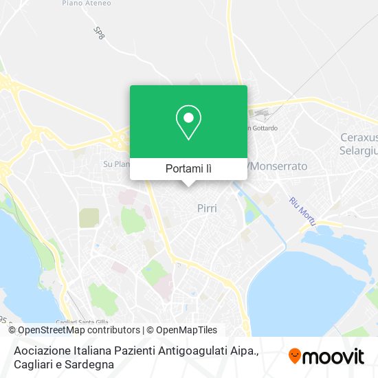 Mappa Aociazione Italiana Pazienti Antigoagulati Aipa.