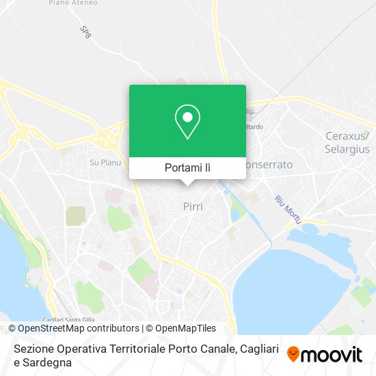 Mappa Sezione Operativa Territoriale Porto Canale