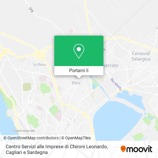 Mappa Centro Servizi alle Imprese di Chironi Leonardo
