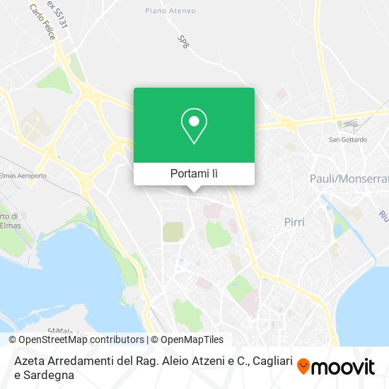 Mappa Azeta Arredamenti del Rag. Aleio Atzeni e C.