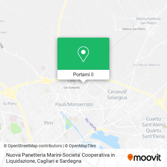 Mappa Nuova Panetteria Marini-Societa' Cooperativa in Liquidazione