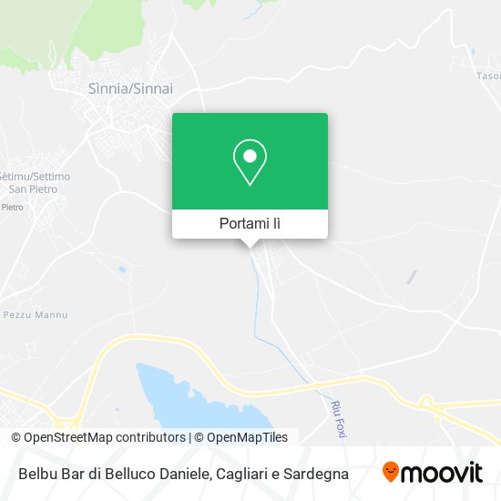 Mappa Belbu Bar di Belluco Daniele