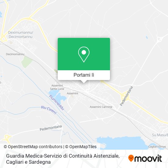 Mappa Guardia Medica-Servizio di Continuità Aistenziale
