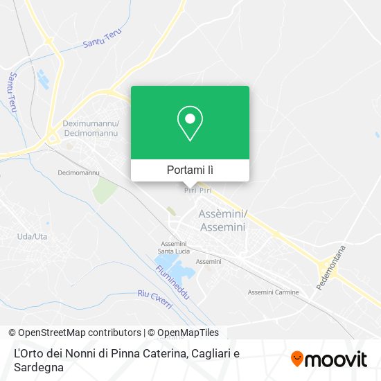 Mappa L'Orto dei Nonni di Pinna Caterina