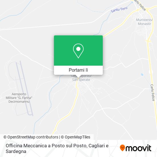 Mappa Officina Meccanica a Posto sul Posto