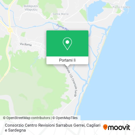 Mappa Consorzio Centro Revisioni Sarrabus Gerrei