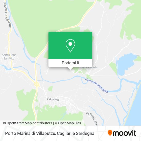 Mappa Porto Marina di Villaputzu