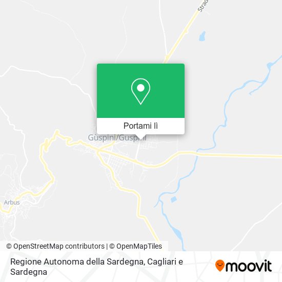 Mappa Regione Autonoma della Sardegna