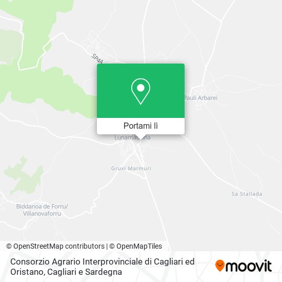 Mappa Consorzio Agrario Interprovinciale di Cagliari ed Oristano