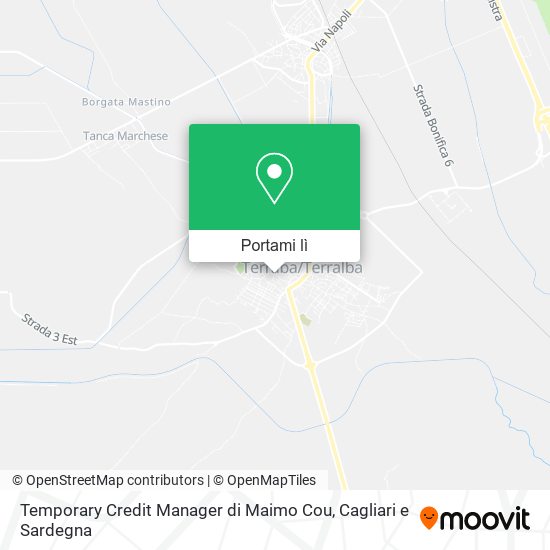 Mappa Temporary Credit Manager di Maimo Cou
