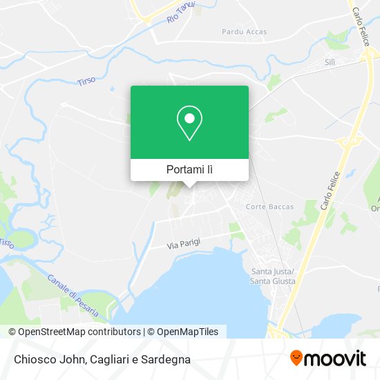 Mappa Chiosco John