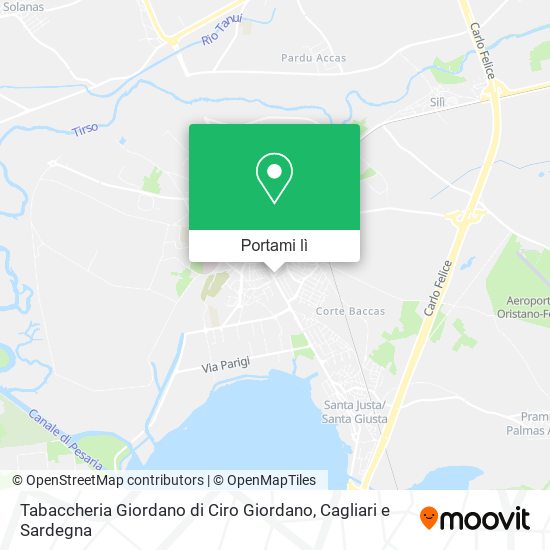 Mappa Tabaccheria Giordano di Ciro Giordano