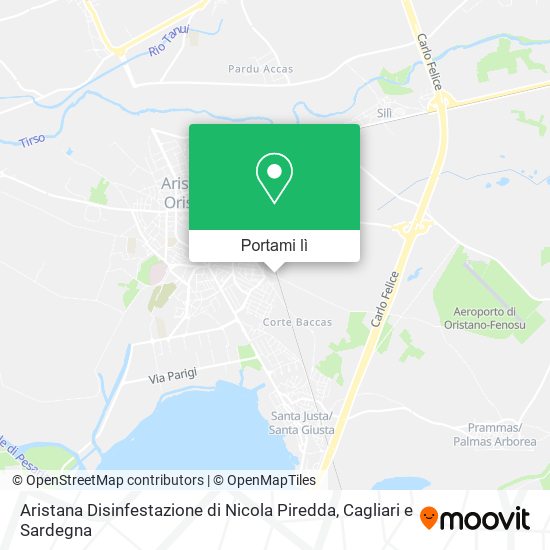 Mappa Aristana Disinfestazione di Nicola Piredda