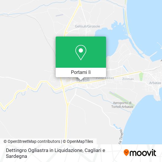 Mappa Dettingro Ogliastra in Liquidazione