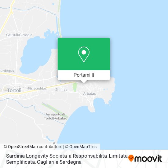 Mappa Sardinia Longevity Societa' a Responsabilita' Limitata Semplificata