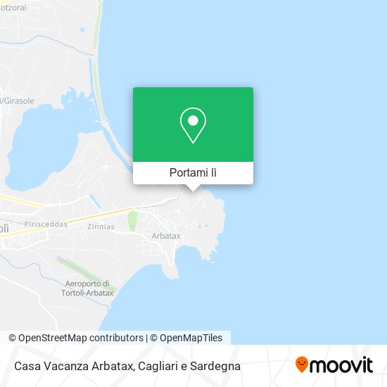 Mappa Casa Vacanza Arbatax