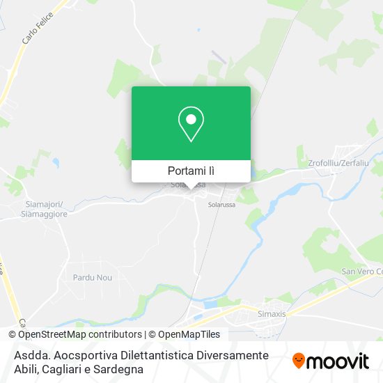 Mappa Asdda. Aocsportiva Dilettantistica Diversamente Abili
