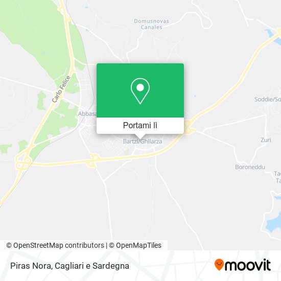 Mappa Piras Nora