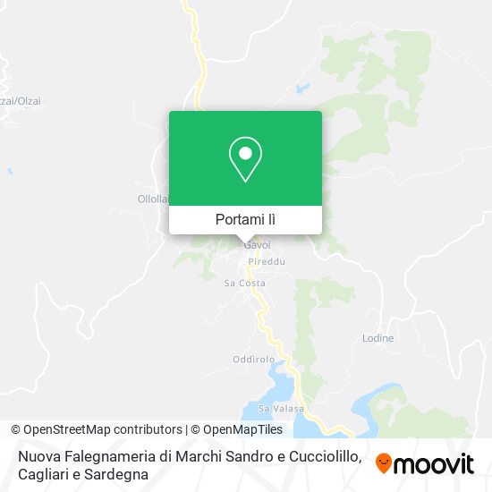 Mappa Nuova Falegnameria di Marchi Sandro e Cucciolillo