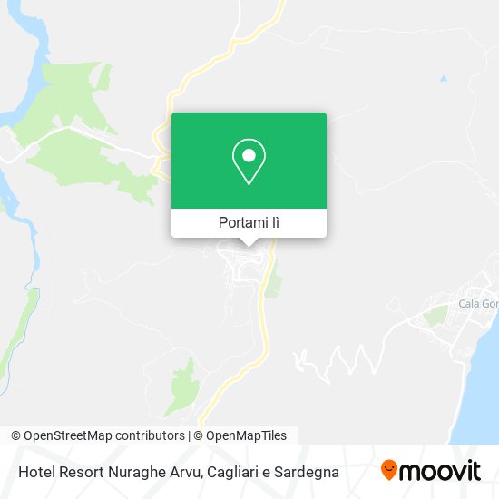 Mappa Hotel Resort Nuraghe Arvu