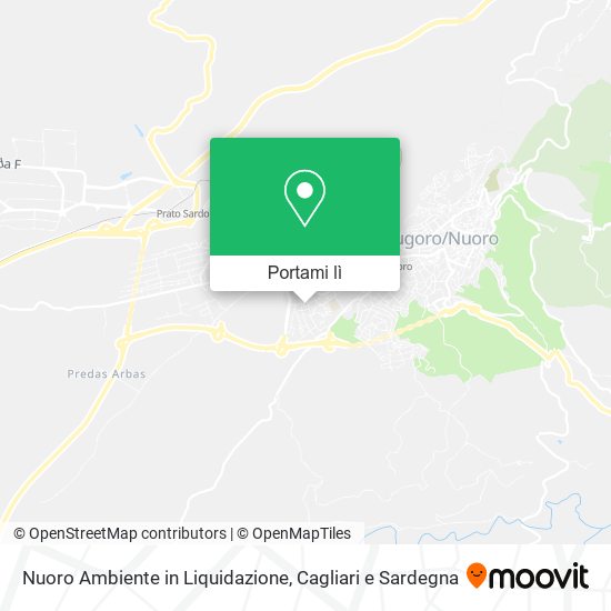 Mappa Nuoro Ambiente in Liquidazione
