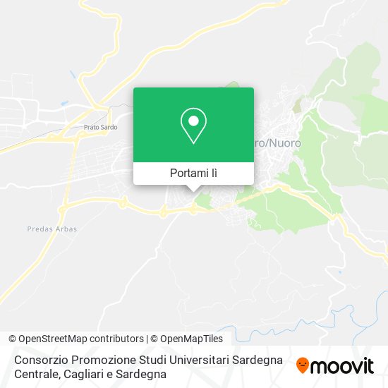 Mappa Consorzio Promozione Studi Universitari Sardegna Centrale