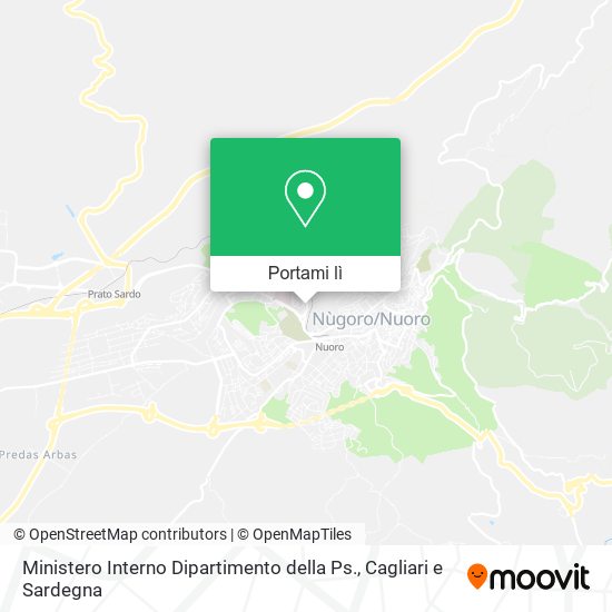 Mappa Ministero Interno Dipartimento della Ps.
