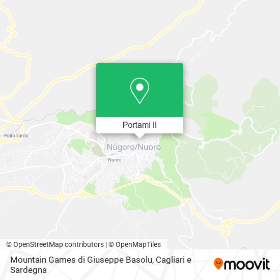 Mappa Mountain Games di Giuseppe Basolu