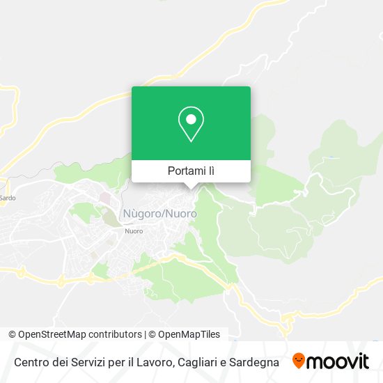 Mappa Centro dei Servizi per il Lavoro