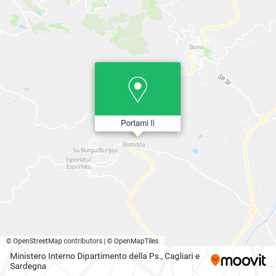 Mappa Ministero Interno Dipartimento della Ps.