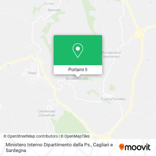 Mappa Ministero Interno Dipartimento della Ps.