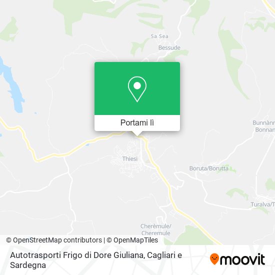 Mappa Autotrasporti Frigo di Dore Giuliana