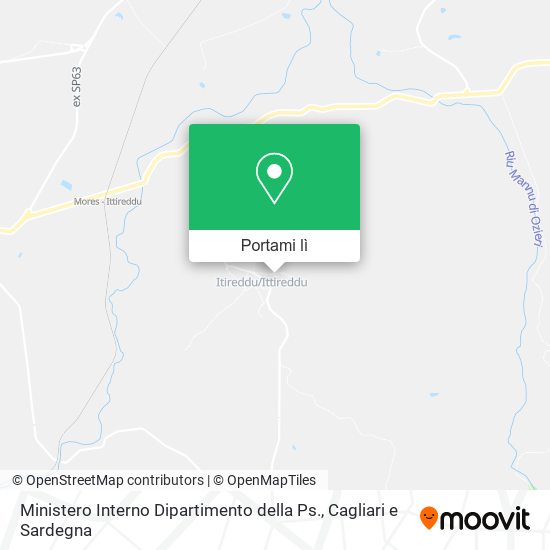 Mappa Ministero Interno Dipartimento della Ps.