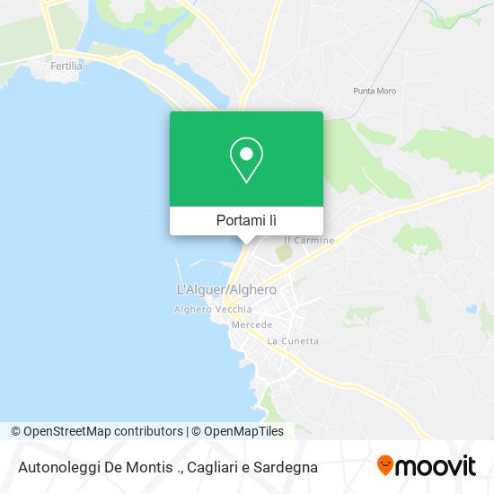 Mappa Autonoleggi De Montis .