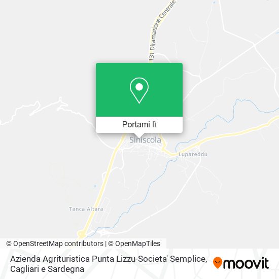 Mappa Azienda Agrituristica Punta Lizzu-Societa' Semplice