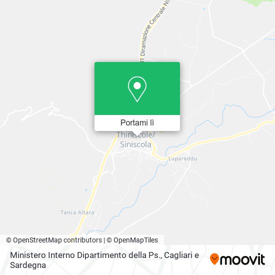 Mappa Ministero Interno Dipartimento della Ps.