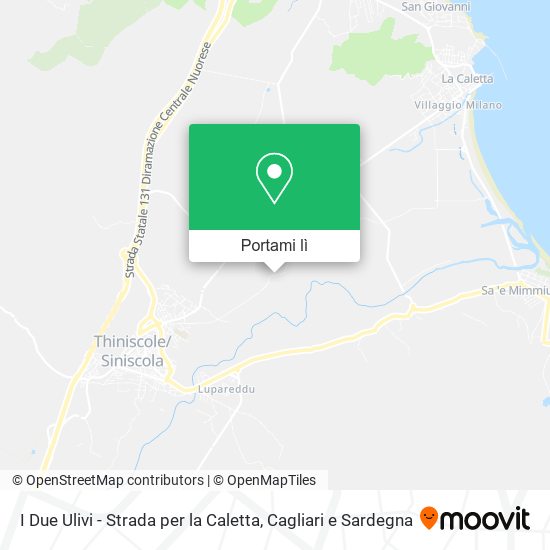 Mappa I Due Ulivi - Strada per la Caletta