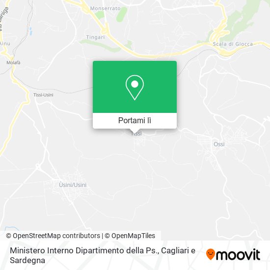 Mappa Ministero Interno Dipartimento della Ps.